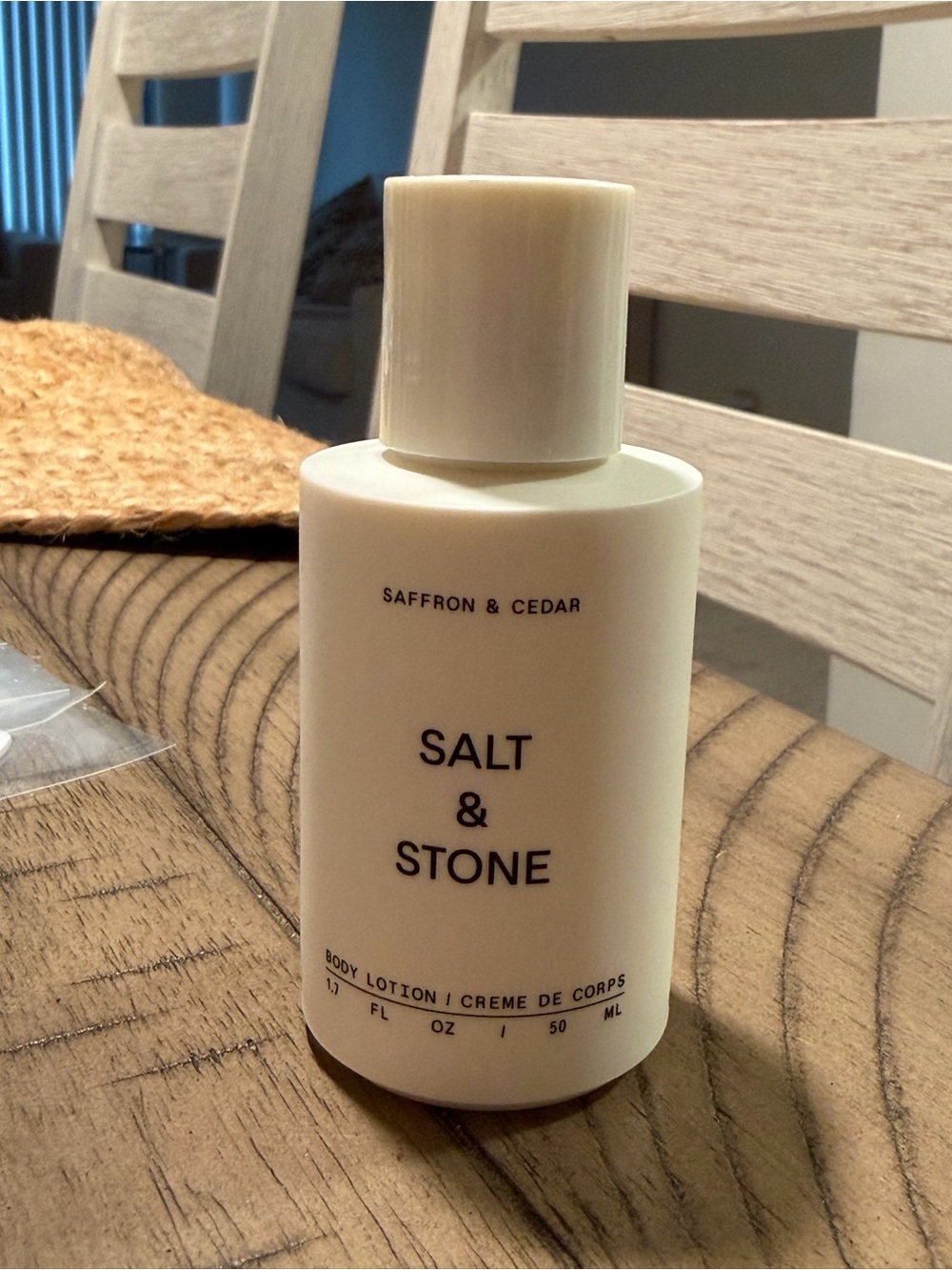Salt & Stone Saffron & cedar body lotion 1.7fl oz NWT